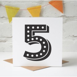 Circus Number Card