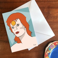 'Starman' A6 Greetings Card