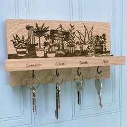 Personalised Plant Pot Key Holder