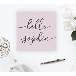 Personalised Name New Baby Card