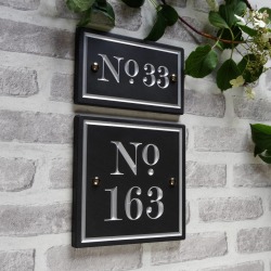 British Slate Vintage Style Sign Traditional Font