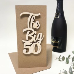 Personalised Big 50 Birthday Card