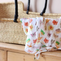 Muslin Swaddle Blanket Animals Muslin Swaddle Blanket Animals