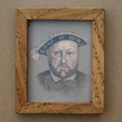 Jacobean Style Dolls House Mini Oak Large Picture Frame