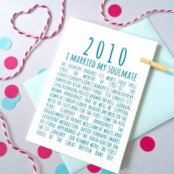Personalised What Happened In 2010 Card
