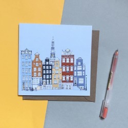 Amsterdam Skyline Greetings Card