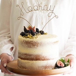 Hooray Wire Wedding Cake Topper