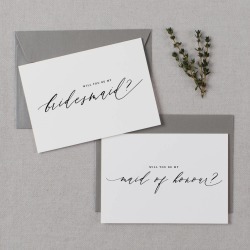 Will You Be My Bridesmaid? Card Calligraphy Font