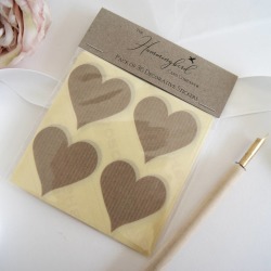 Craft Manilla Paper Decorative Heart Stickers