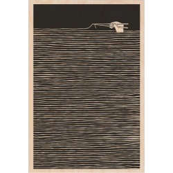 Noodles Are Forever Wooden Postcard