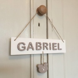 Personalised Name Sign Plaque New Baby Gift