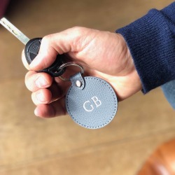 Personalised Leather Key Ring