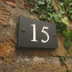 Personalised House Number Made From Recycled Packaging