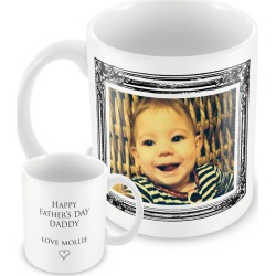 Personalised Mug, Vintage Frame Photo