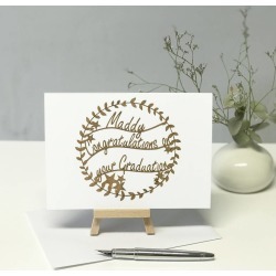 Personalised Papercut Graduation Card