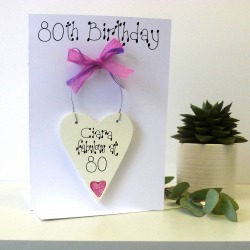 Personalised 80th Birthday Card