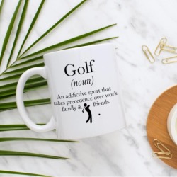 Personalised Golf Lovers Definition Mug