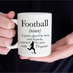 Personalised Football Mug Definition Mug