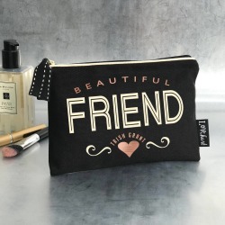 Henerale Font Makeup/Grooming Bag