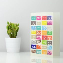Mix Tapes Greetings Card