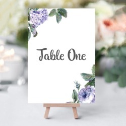 Wild Roses Table Numbers
