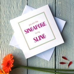 Personalised Singapore Sling Card