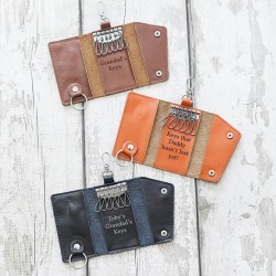 Personalised Leather Key Holder