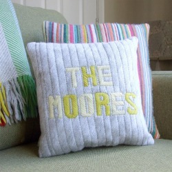 Personalised Name Wool Cushion