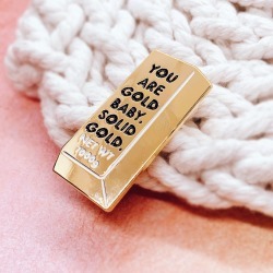 Gold Enamel Pin