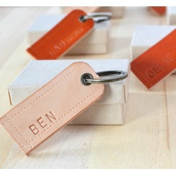 Personalised Leather Key Ring