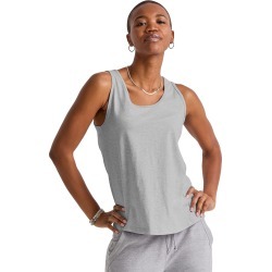 Hanes OriginalsWomen's Tank Top, 100% Cotton Light Steel S