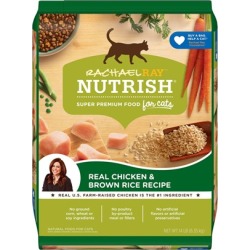 Rachael Ray Nutrish Natural Chicken & Brown Rice Recipe Dry Cat Food 14-lb