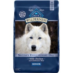 Blue Buffalo Wilderness Grain Free Senior Chicken Dry Dog Food 11-lb