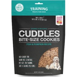 The Honest Kitchen CUDDLES Grain Free Fish and Pumpkin Cookie Treats for Dogs 12-oz