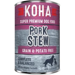 KOHA Grain & Potato Free Pork Stew Canned Dog Food 12.7-oz, case of 12