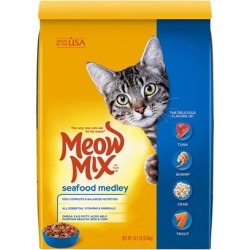 Meow Mix Seafood Medley Dry Cat Food 14.2 Lbs