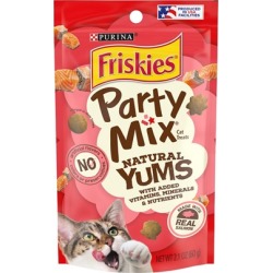 Friskies Party Mix Naturals Salmon Flavor Cat Treats 2.1-oz