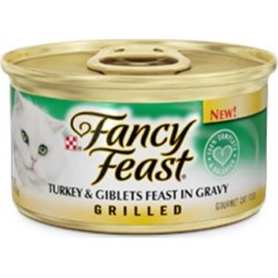Fancy Feast Grilled Turkey and Giblets Feast Canned Cat Food 3-oz, case of 24