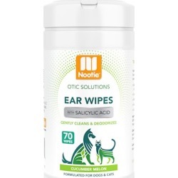 Nootie Cucumber Melon Ear Wipes For Dogs & Cats 70-ct