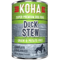 KOHA Grain & Potato Free Duck Stew Canned Dog Food 12.7-oz, case of 12