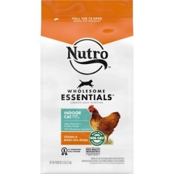 Nutro Wholesome Essentials Indoor Chicken and Brown Rice Recipe Adult Dry Cat Food 5-lb