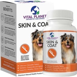 Vital Planet Skin & Coat 60 Chewable Tablets