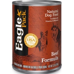 Eagle Pack Natural Dog Food - Canned Beef Formula for Dogs 13.2 oz cans / case of 12