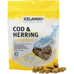 Icelandic+ Cod & Herring Combo Bites Fish Dog Treats 3.5-oz