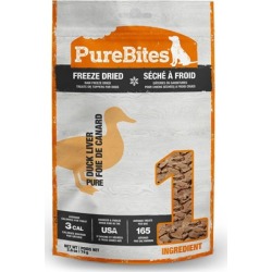 PureBites Duck Liver Freeze-Dried Treats for Dogs 2.6 oz