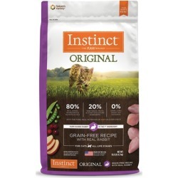 Nature's Variety Instinct Original Grain Free Recipe with Real Rabbit Natural Dry Cat Food 4.5-lb