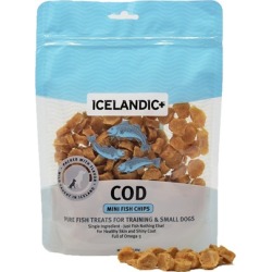 Icelandic+ Mini Cod Fish Chips Small Dog Treats 3-oz