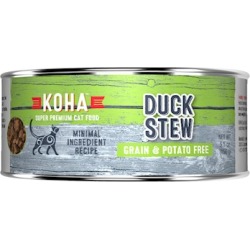 KOHA Grain & Potato Free Duck Stew Canned Cat Food 5.5-oz, case of 24