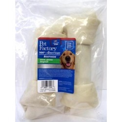 Pet Factory USA Knotted Bone Treats For Dogs 9-inch, 2-pack