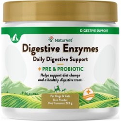 NaturVet Digestive Enzymes & Probiotics 8 oz